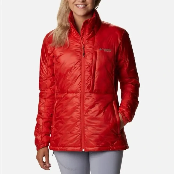Columbia Titan Pass™ Double Wall™ Hybrid Jacket in Small Bold Orange - Picture 7 of 16